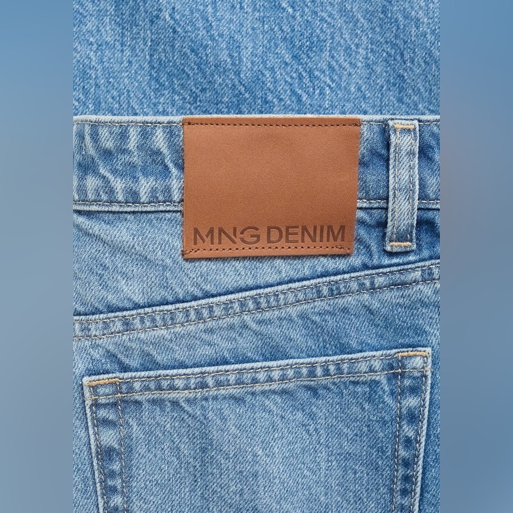 NWT MANGO High Waist Straight Leg Jeans - Picture 6 of 14